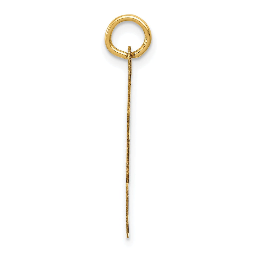 Solid 14k Yellow Gold Wrestling Disc Pendant