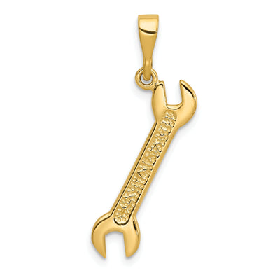 14k Yellow Gold Polish Finish 3D Wrench Pendant at $ 111.87 only from Jewelryshopping.com