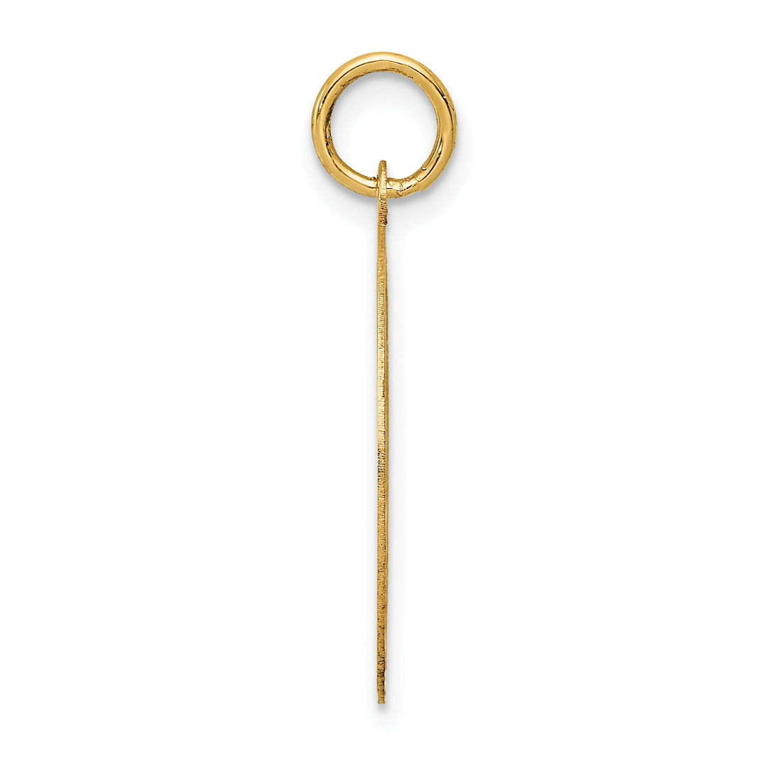 14k Yellow Gold Merry Christmas Disc Pendant