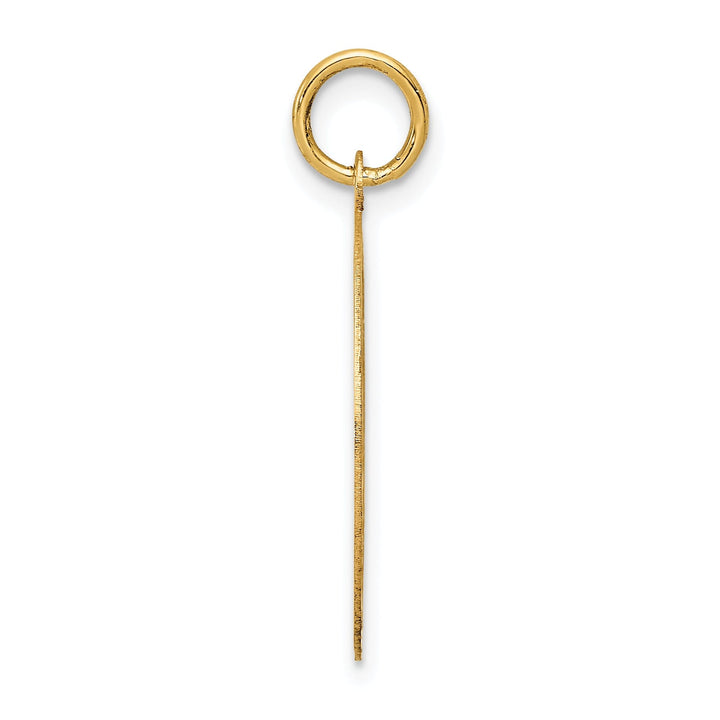 14k Yellow Gold Merry Christmas Disc Pendant