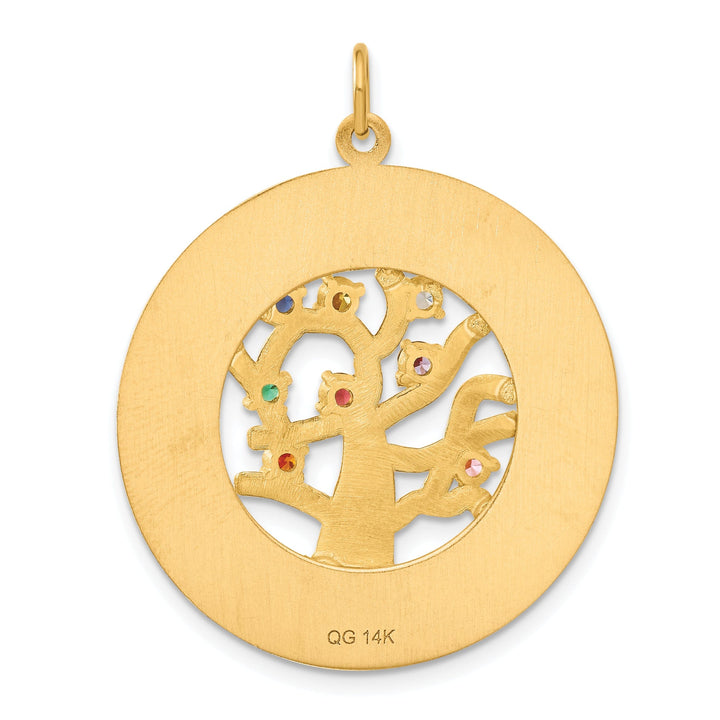 14k Yellow Gold Tree Of Life Pendant