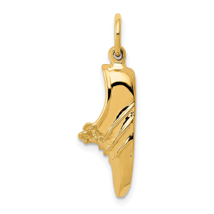 14K Yellow Gold Polished Jogging Shoe Charm Pendant