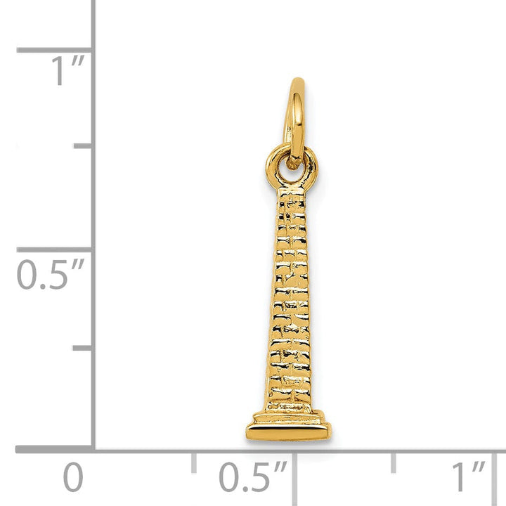 14k Yellow Gold Washington Monument Charm