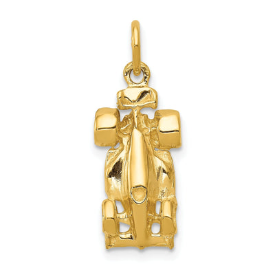 14k Yellow Gold 3-Dimensional Race Car Charm at $ 154.51 only from Jewelryshopping.com