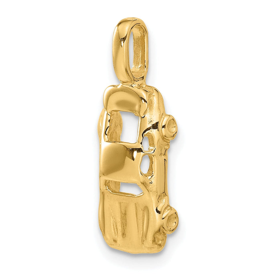 14k Yellow Gold Sports Car Charm