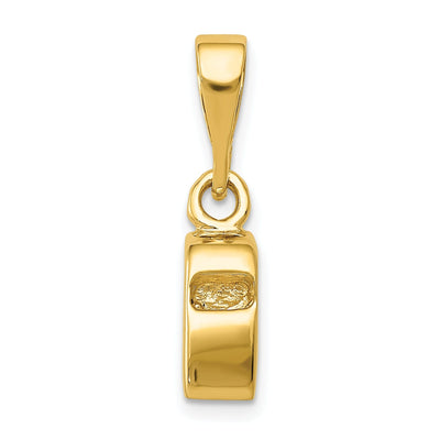 14k Yellow Gold 3D Sports Whistle Charm Pendant at $ 272.87 only from Jewelryshopping.com