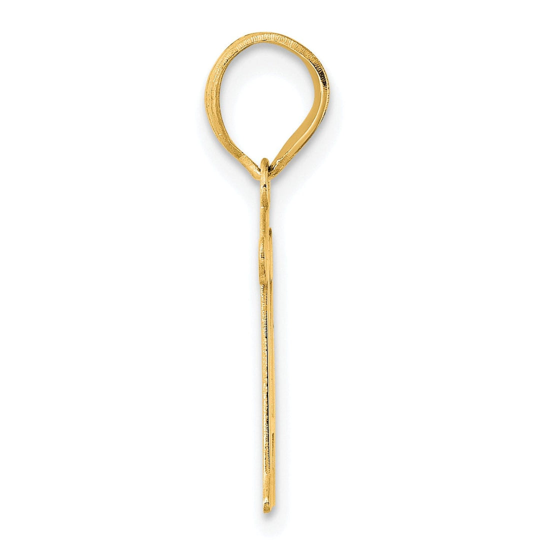 14k Yellow Gold Polished Finish Number 11 Charm Pendant