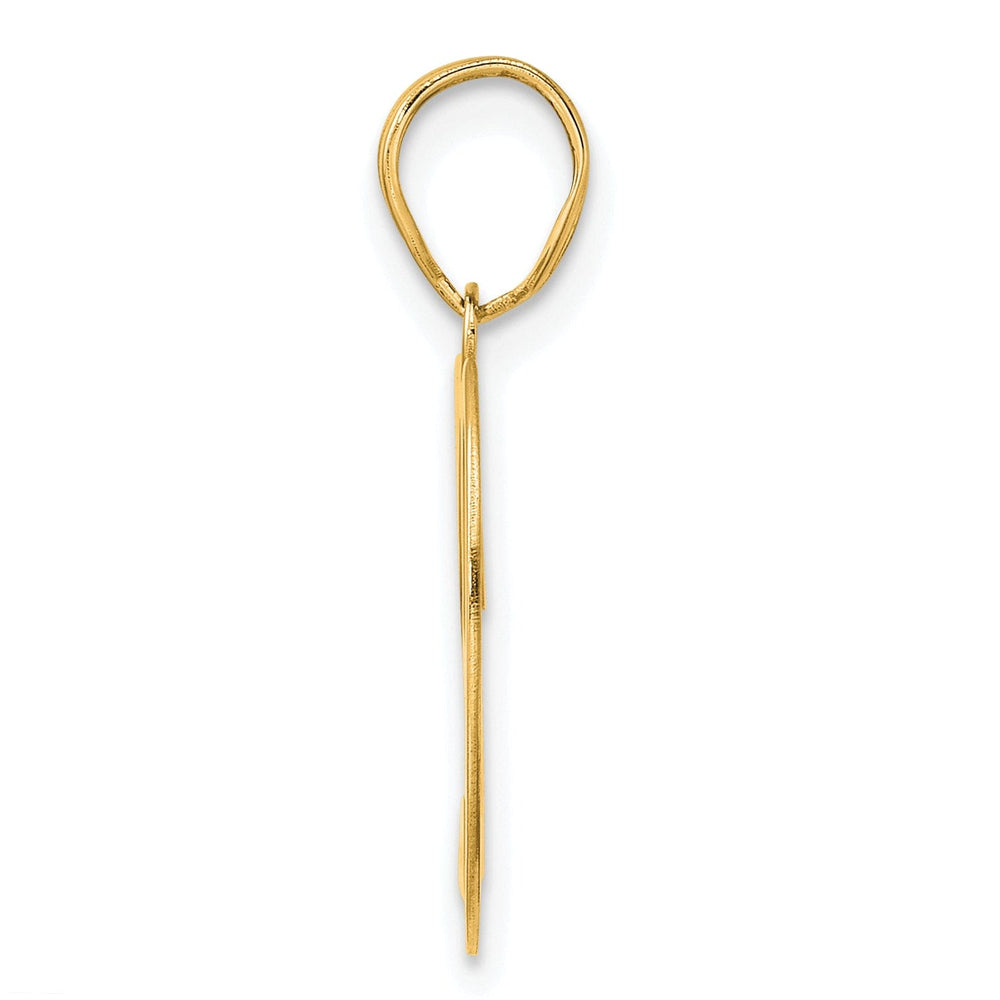 14k Yellow Gold Polished Finish Number 29 Charm Pendant