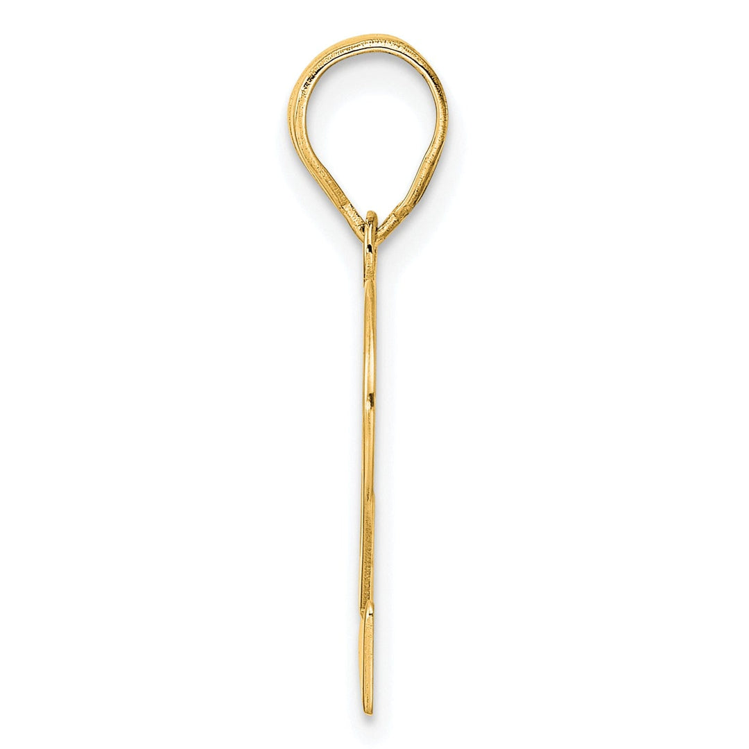 14k Yellow Gold Polished Finish Number 32 Charm Pendant