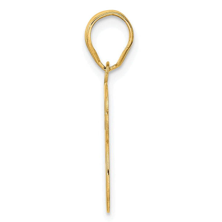 14k Yellow Gold Polished Finish Number 33 Charm Pendant