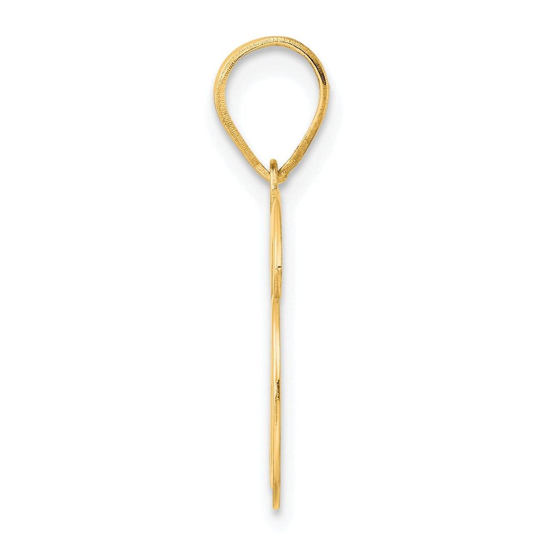 14k Yellow Gold Polished Finish Number 36 Charm Pendant
