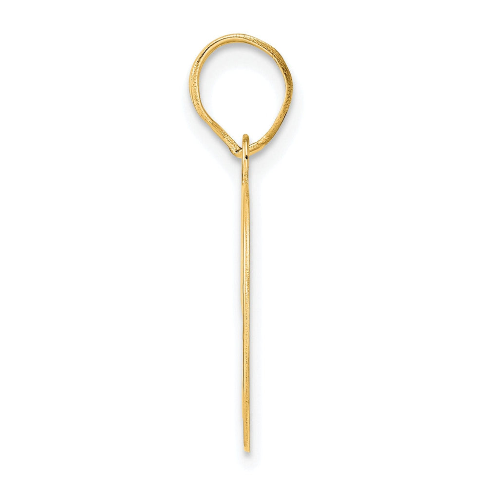 14k Yellow Gold Polished Finish Number 49 Charm Pendant