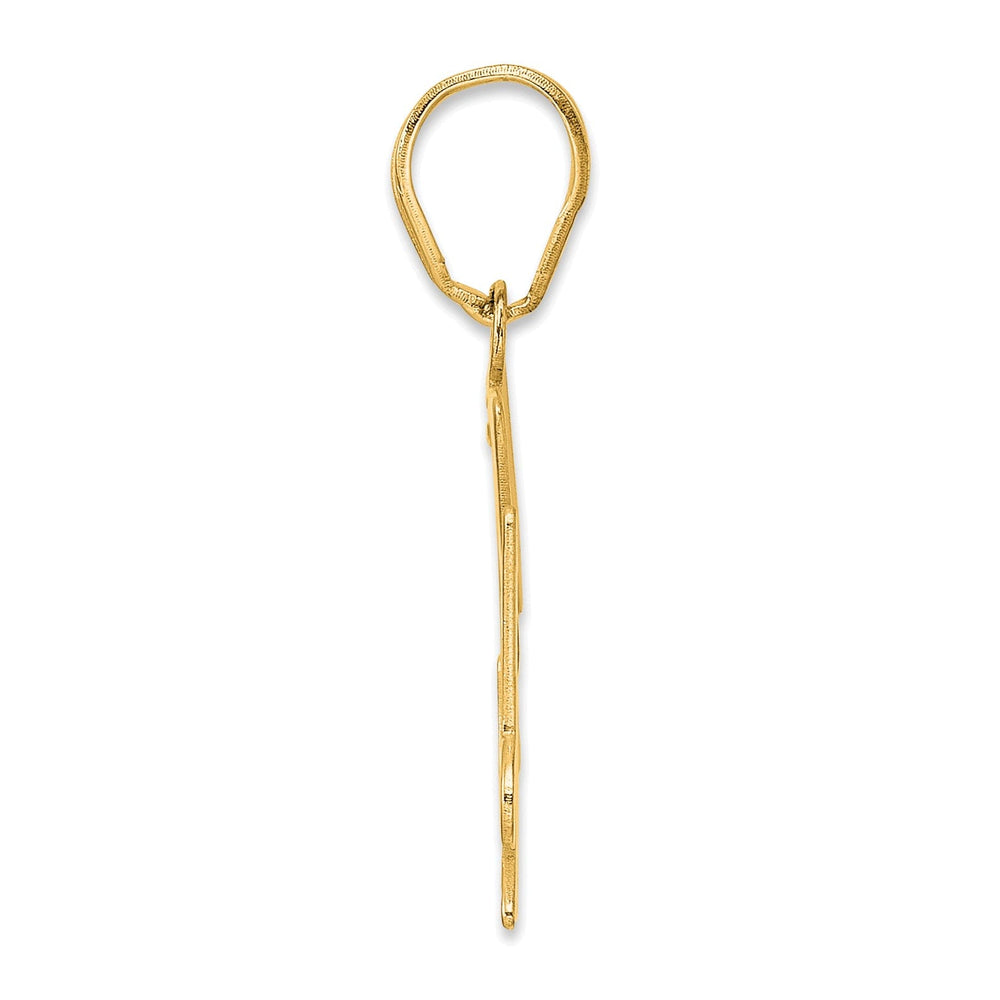 14k Yellow Gold Polished Finish Number 54 Charm Pendant