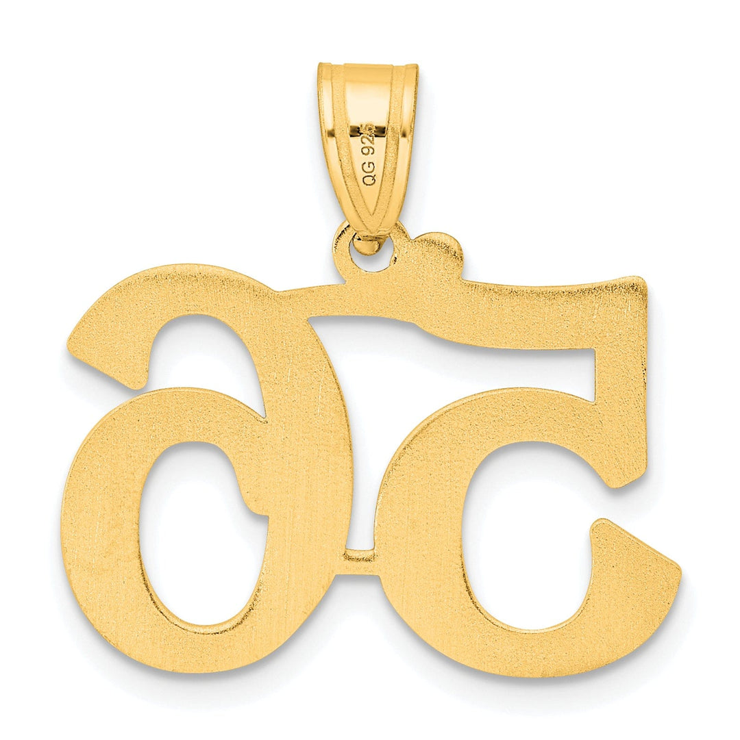 14k Yellow Gold Polished Finish Number 56 Charm Pendant