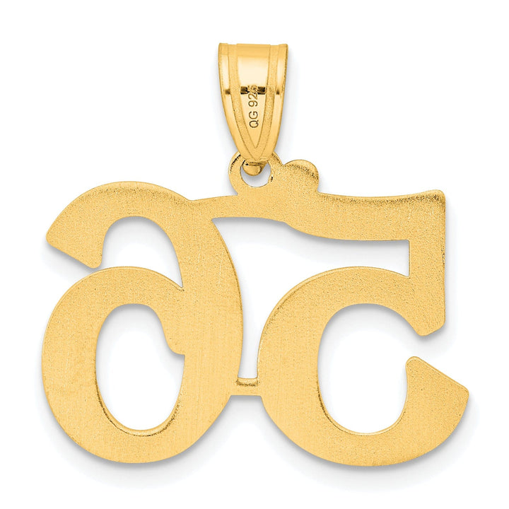 14k Yellow Gold Polished Finish Number 56 Charm Pendant