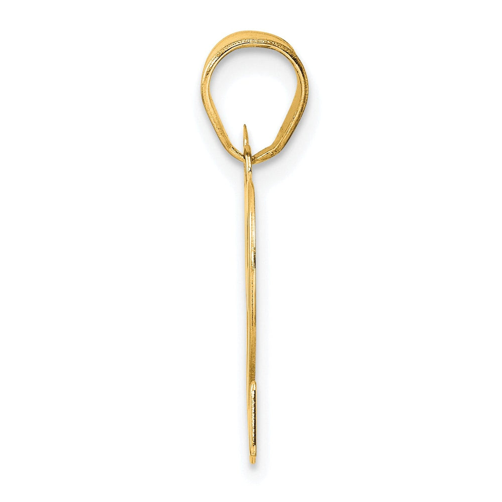 14k Yellow Gold Polished Finish Number 82 Charm Pendant