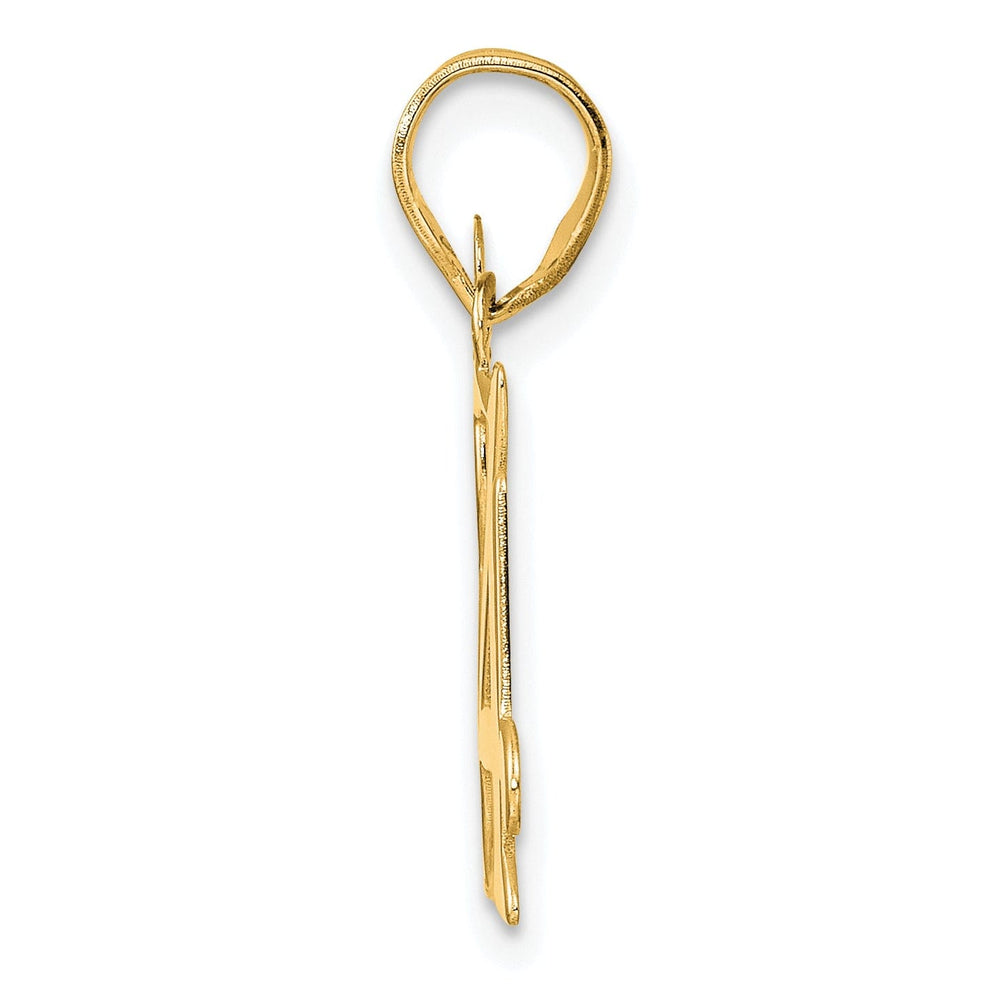 14k Yellow Gold Polished Finish Number 84 Charm Pendant