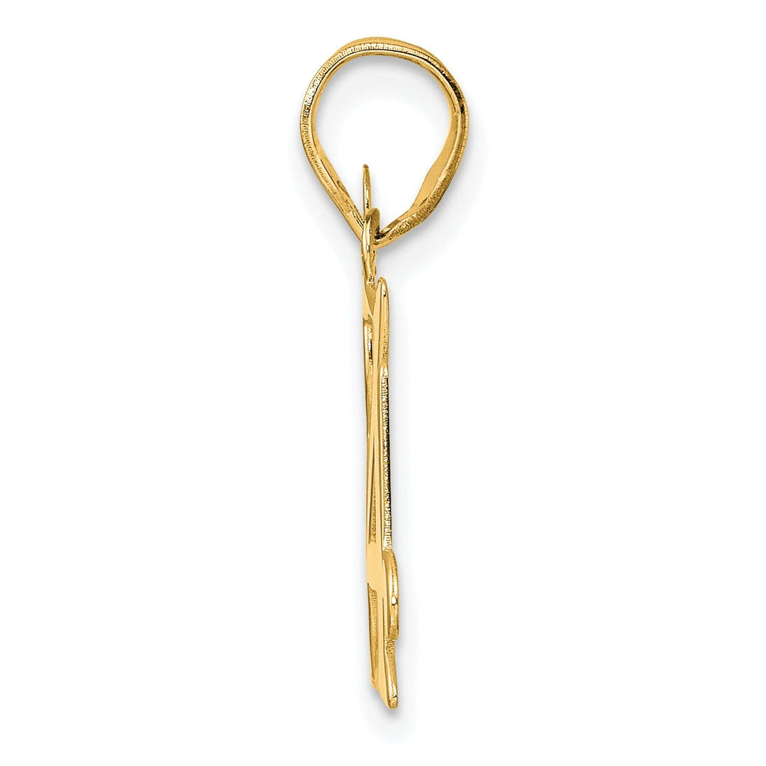 14k Yellow Gold Polished Finish Number 84 Charm Pendant