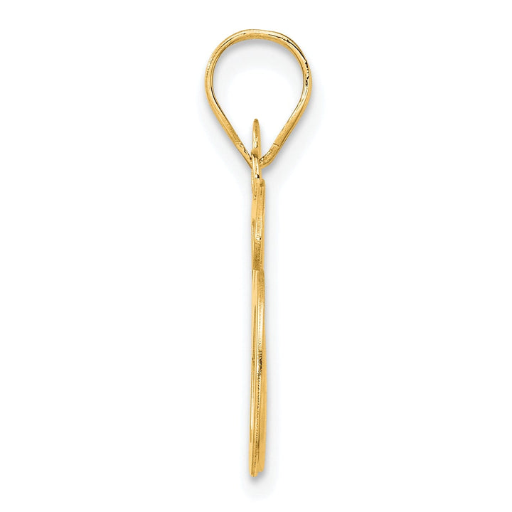 14k Yellow Gold Polished Finish Number 86 Charm Pendant
