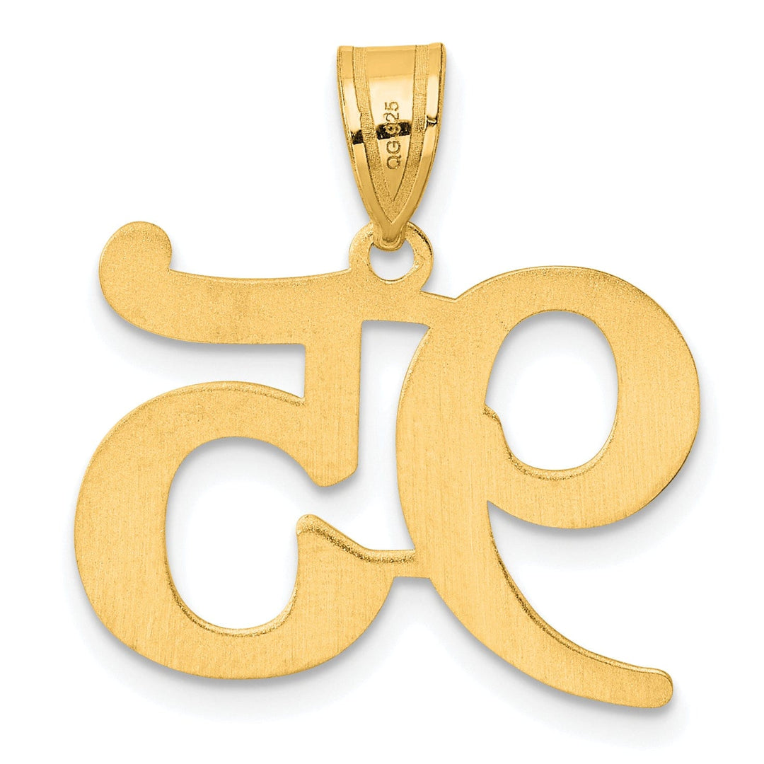 14k Yellow Gold Polished Finish Number 95 Charm Pendant