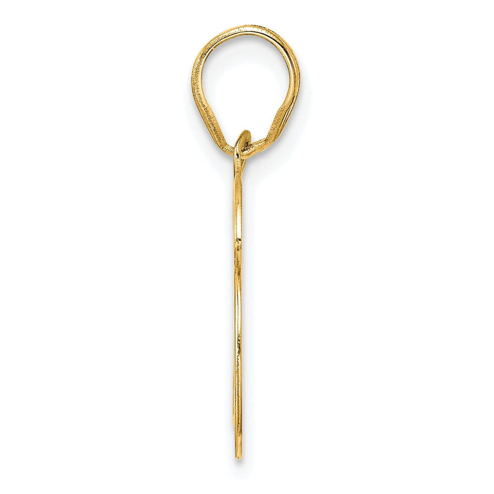 14k Yellow Gold Polished Finish Number 96 Charm Pendant