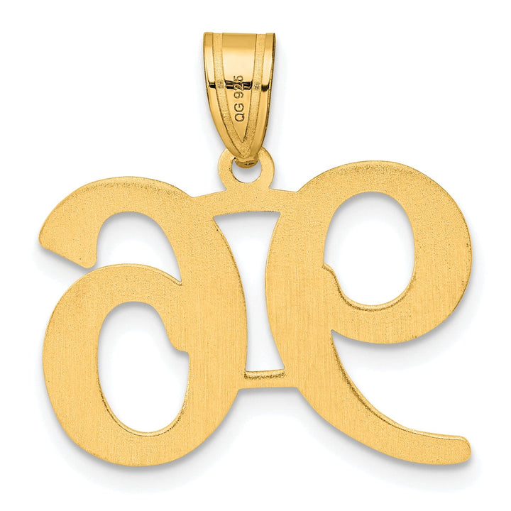 14k Yellow Gold Polished Finish Number 96 Charm Pendant