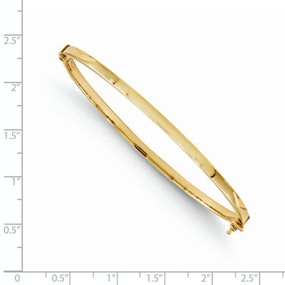 14K Yellow Gold Polished Hinged Bangle at $ 417.74 only from Jewelryshopping.com