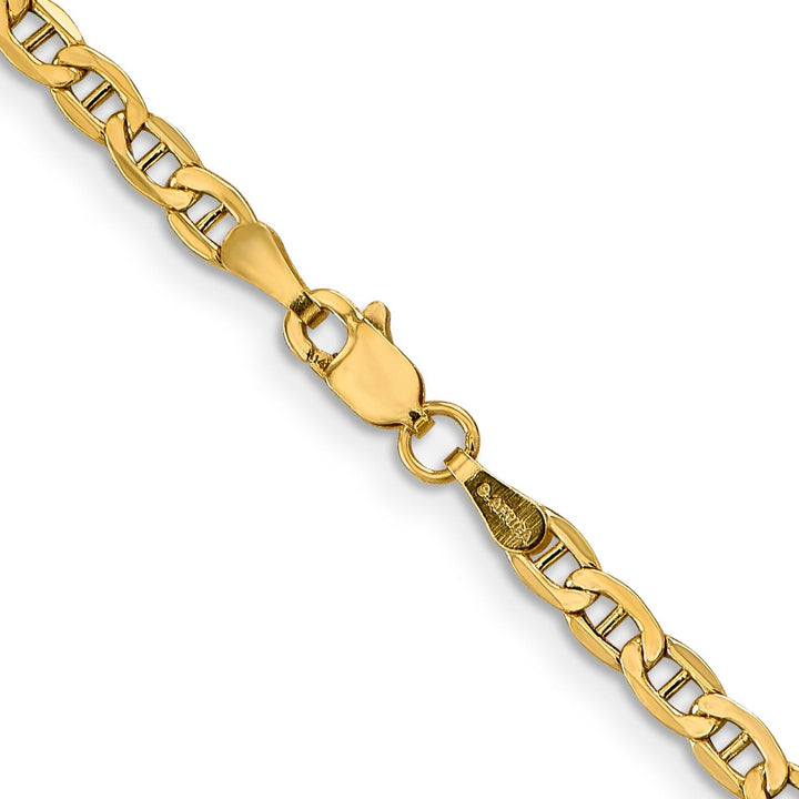 14k Yellow Gold 3.20-mm Semi Solid Anchor Chain