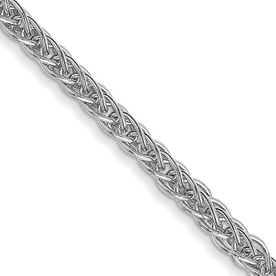 14k White Gold 2.00mm Lightweight Wheat Chain at $ 249.6 only from Jewelryshopping.com