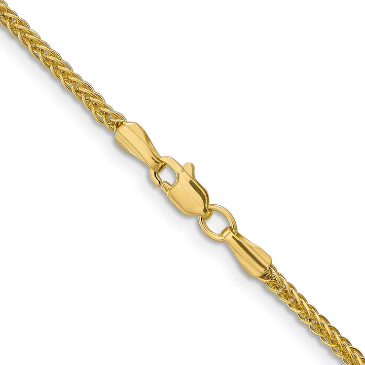 14k Yellow Gold 2.00mm Light Weight Wheat Chain