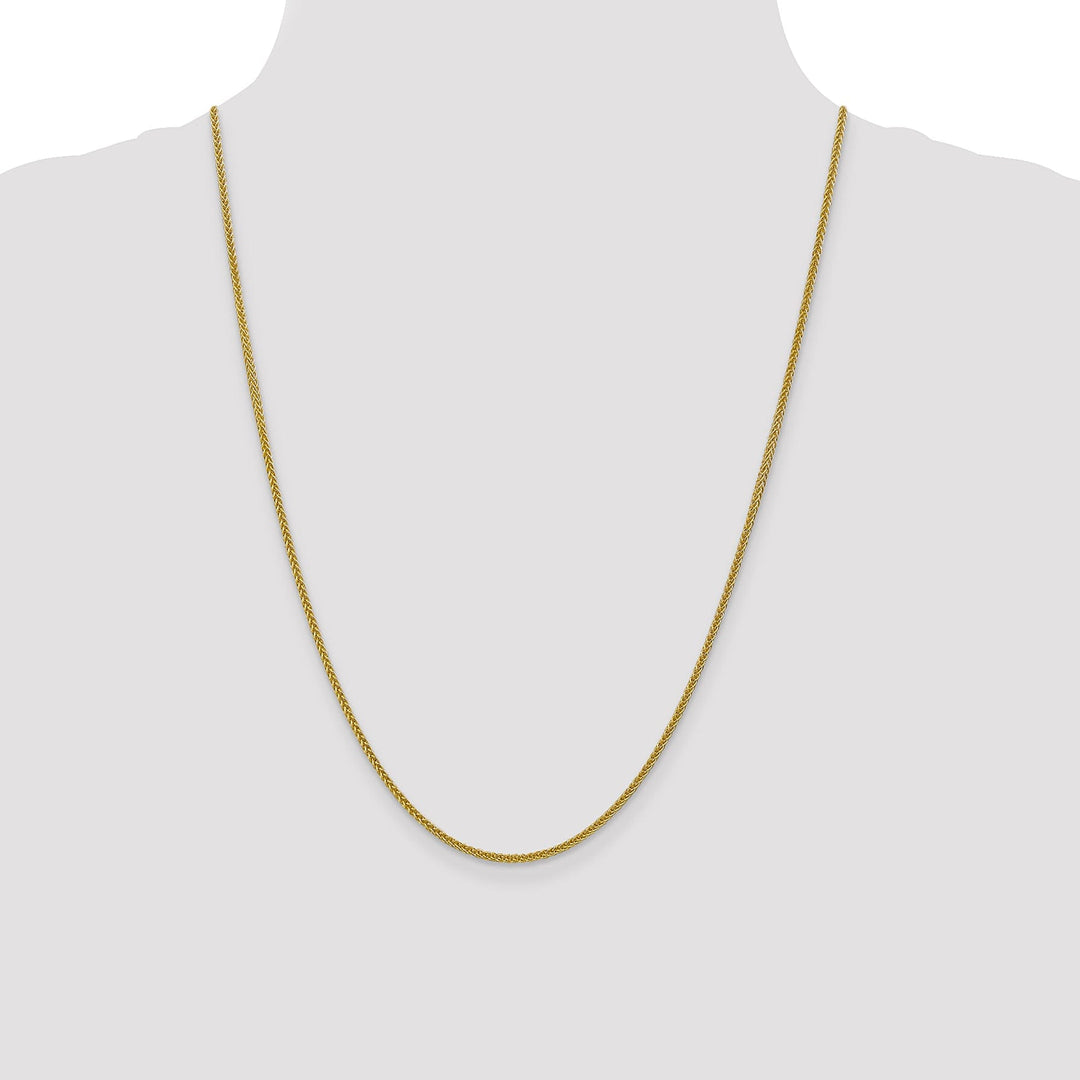 14k Yellow Gold 2.00mm Light Weight Wheat Chain