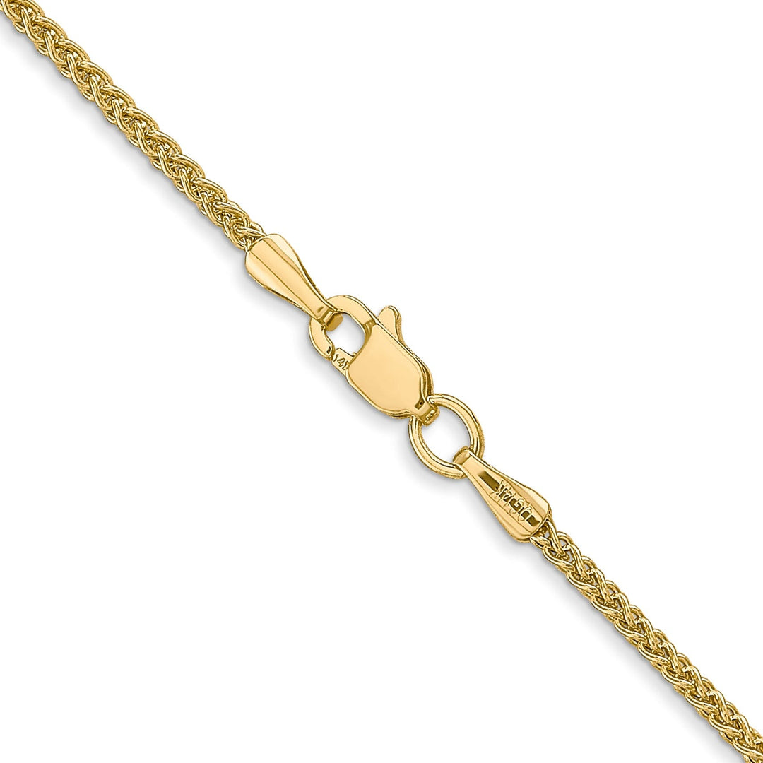 14k Yellow Gold 1.45mm Light Weight Wheat Chain