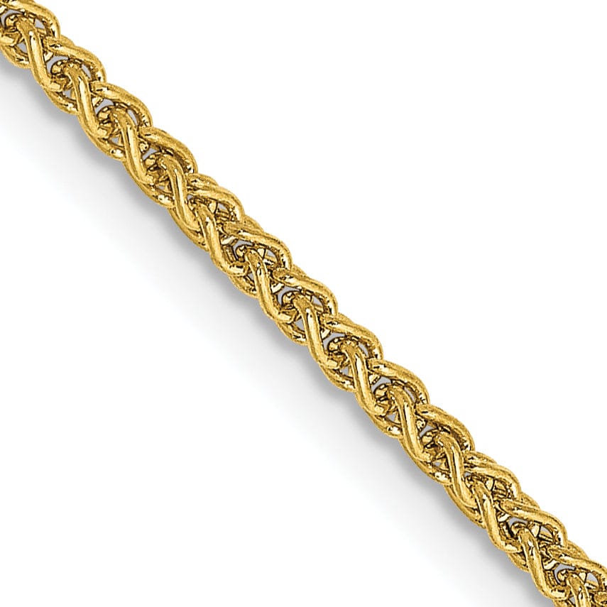 14k Yellow Gold 1.45mm Light Weight Wheat Chain