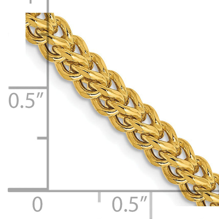 14k Yellow Gold 3.70m Semi Solid Franco Chain