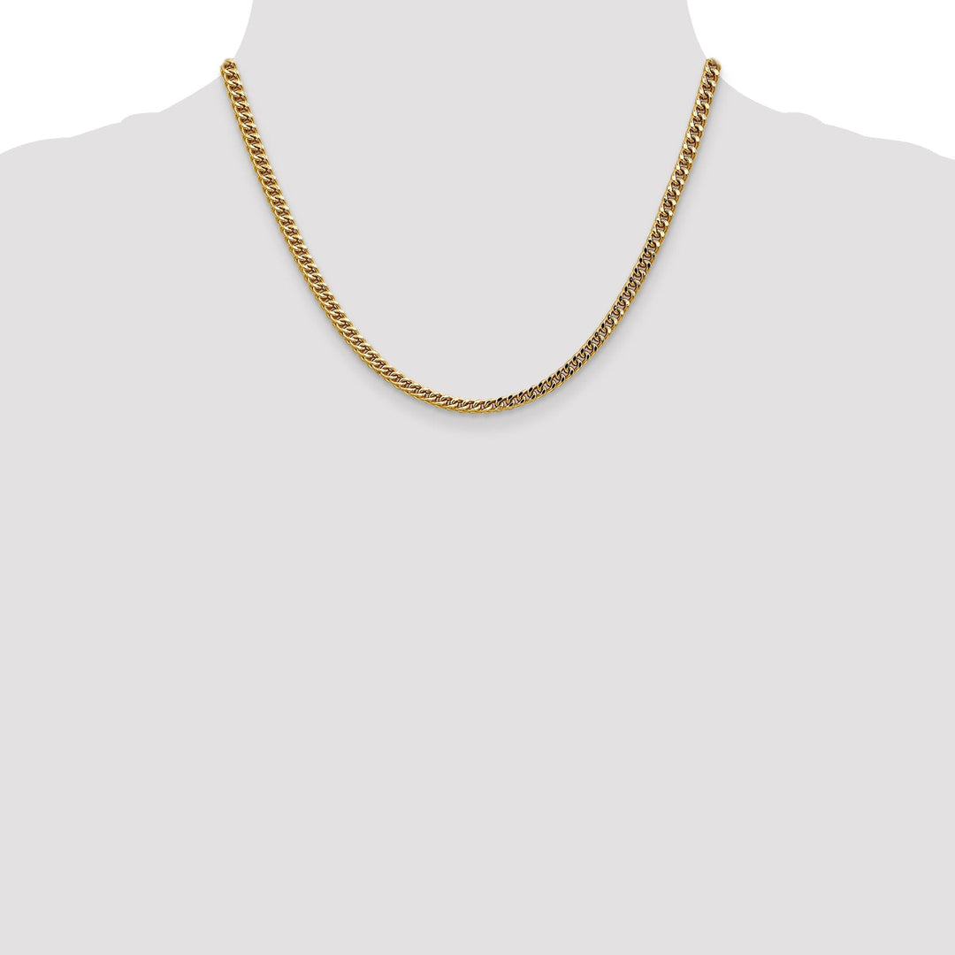 14k Yellow Gold 3.70m Semi Solid Franco Chain