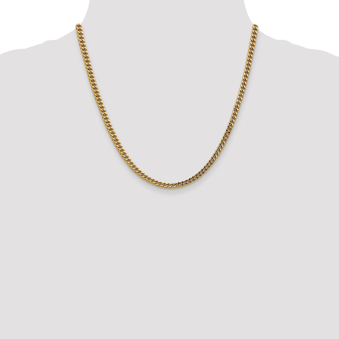 14k Yellow Gold 3.70m Semi Solid Franco Chain