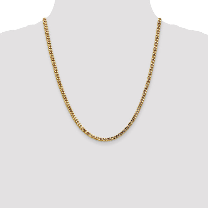 14k Yellow Gold 3.70m Semi Solid Franco Chain