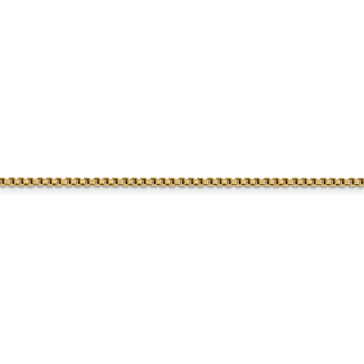 14k Yellow Gold 1.75mm Hollow Round Box Chain