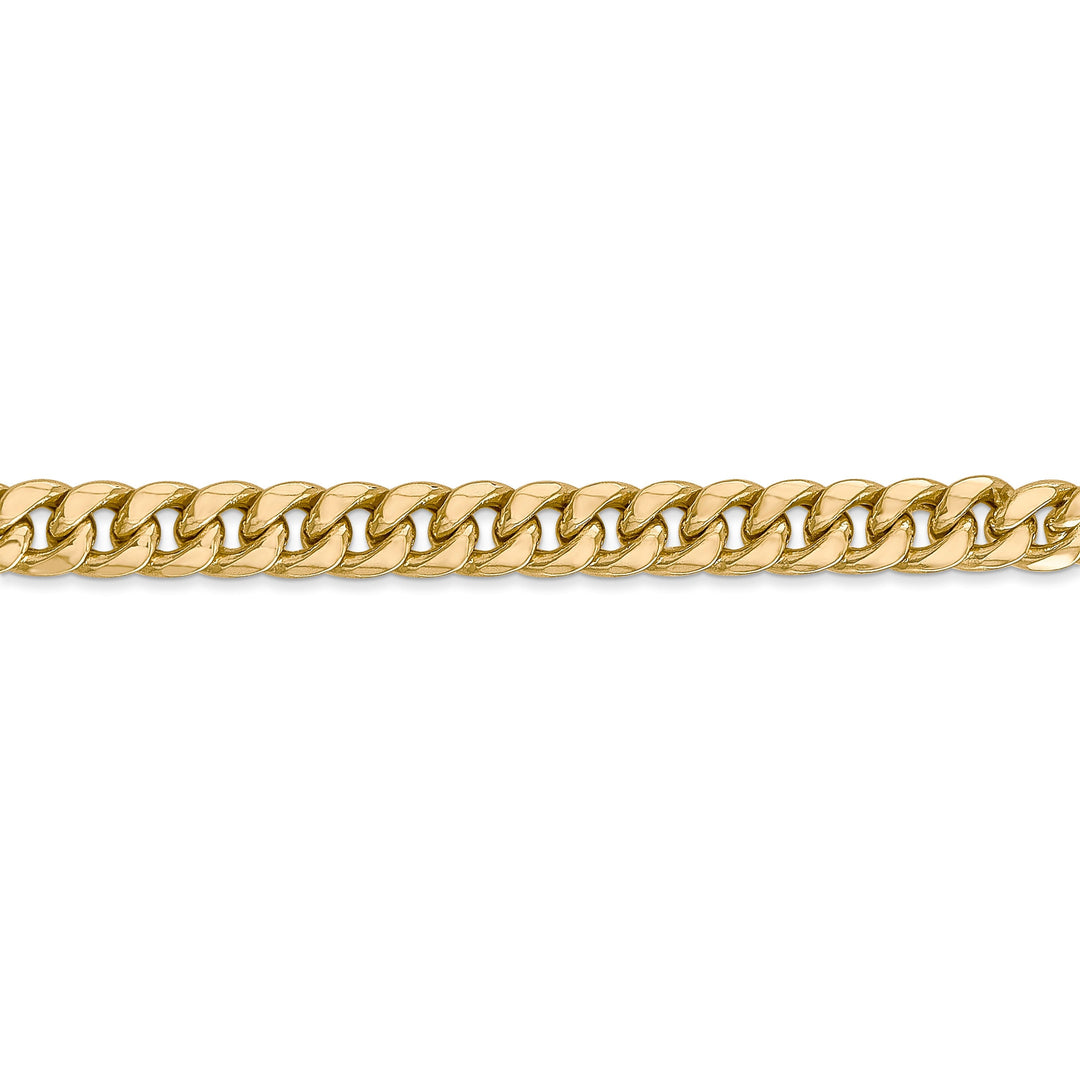 14k Yellow Gold 6.00mm Hollow Cuban Link Chain