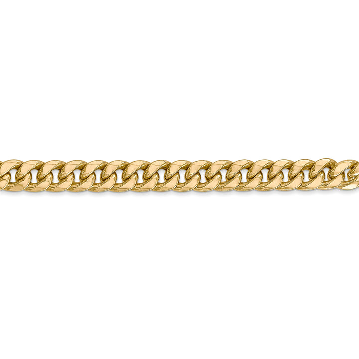 14k Yellow Gold 6.00mm Hollow Cuban Link Chain