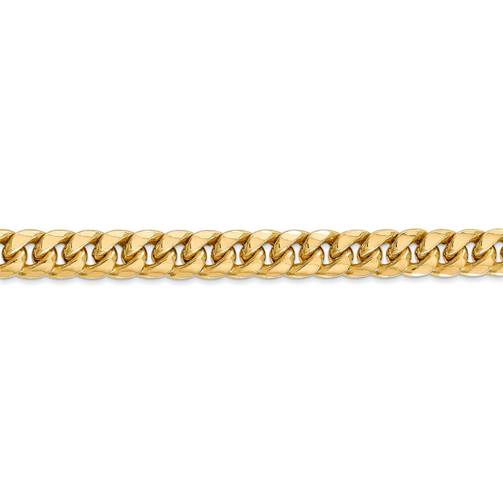 14k Yellow Gold 6.75mm Hollow Cuban Link Chain