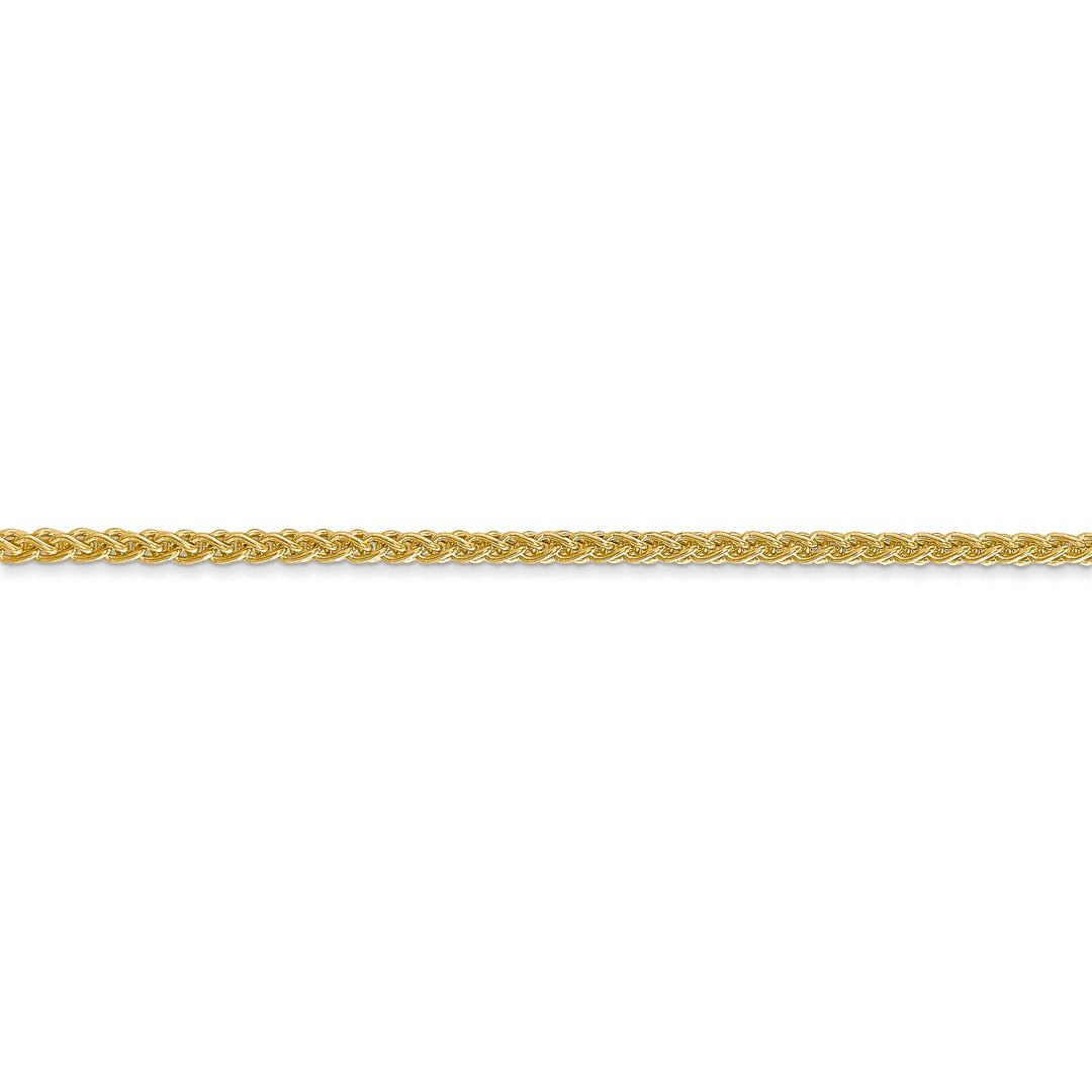 14k Yellow Gold 2.00-mm Hollow Wheat Chain