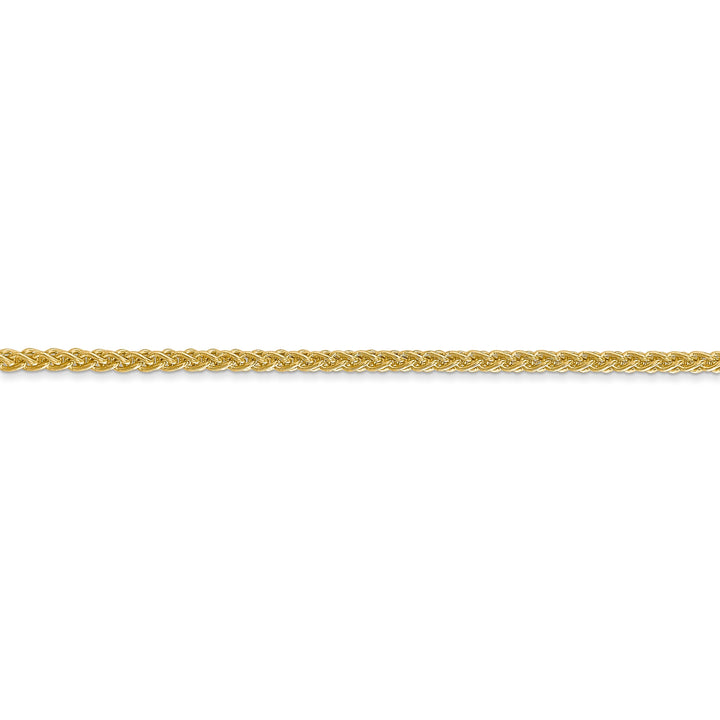 14k Yellow Gold 2.00-mm Hollow Wheat Chain