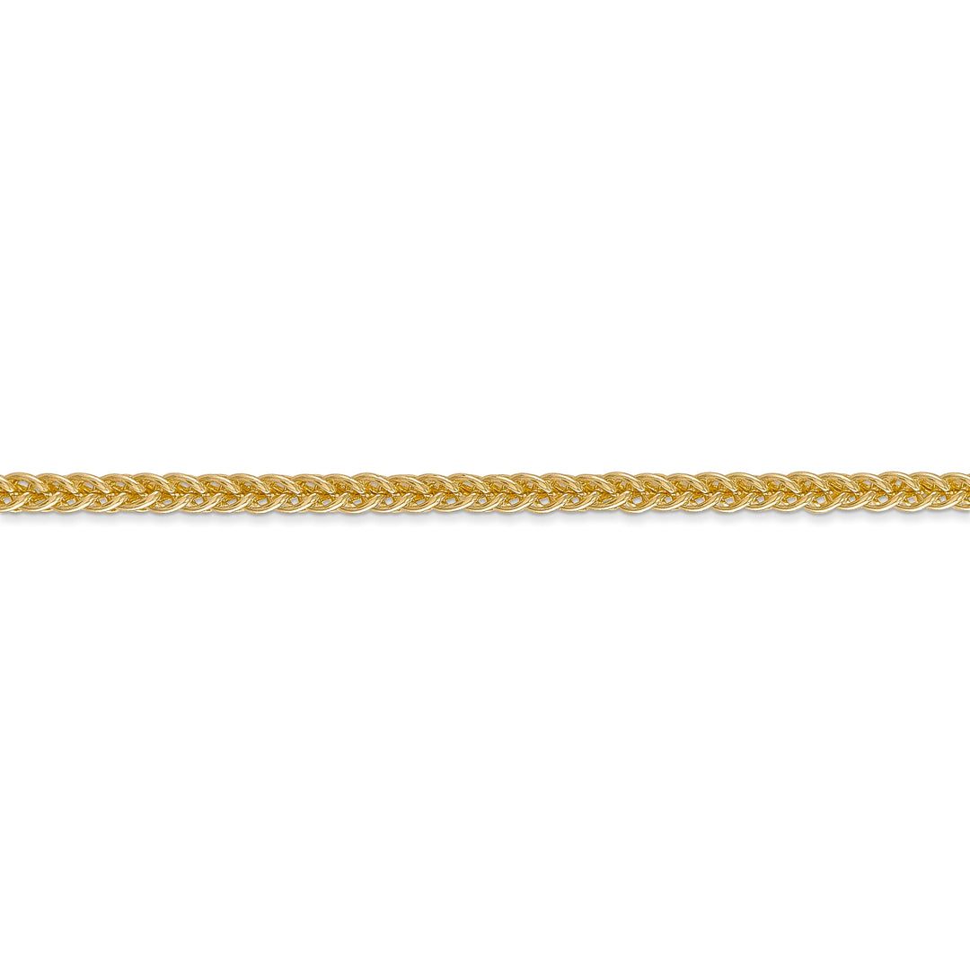 14k Yellow Gold 2.60-mm Hollow Wheat Chain