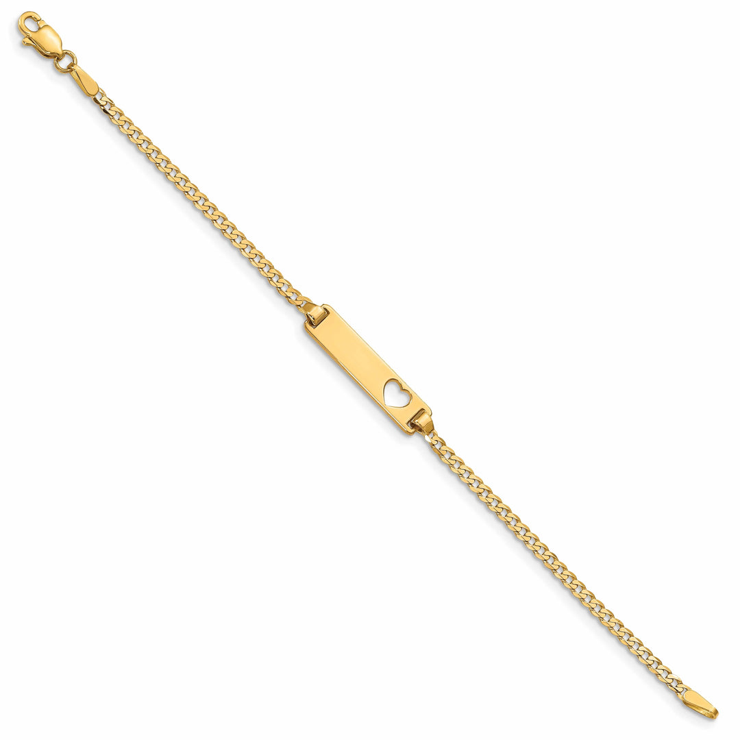14k Curb Link Baby ID Bracelet