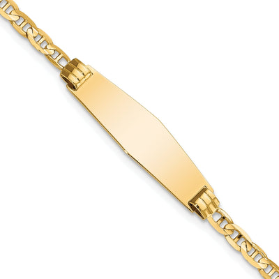 14K Yellow Gold Anchor Link Medical ID Bracelet at $ 297.58 only from Jewelryshopping.com