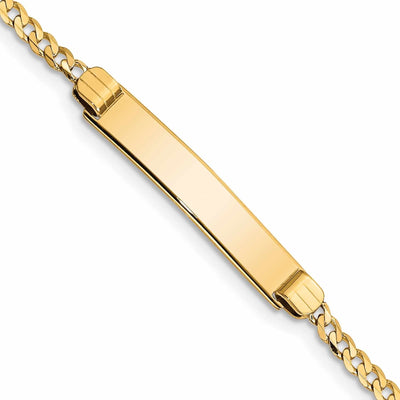 14k 6" Curb Link Child ID Bracelet at $ 230.53 only from Jewelryshopping.com