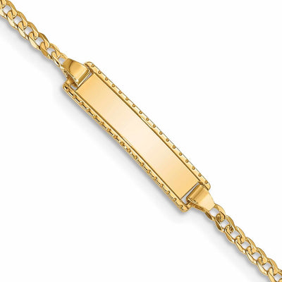 14k Curb Link Baby-Child ID Bracelet at $ 197.48 only from Jewelryshopping.com
