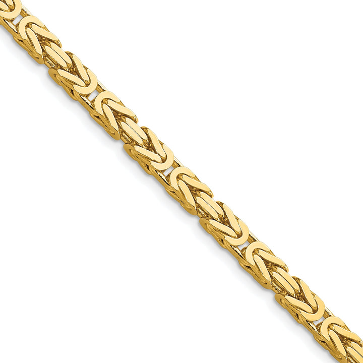 14k Yellow Gold Polish 4.00-mm Byzantine Chain