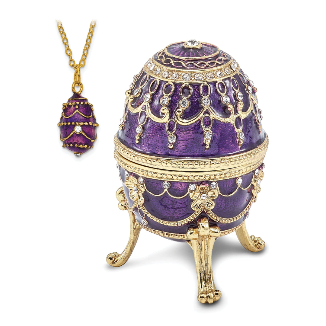 Bejeweled Multi Color IMPERIAL PURPLE (Plays Endless Love) Musical Egg